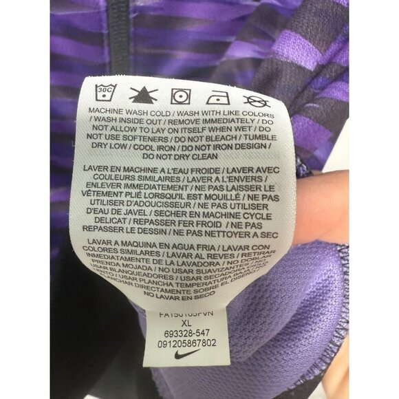 Nike Dri-Fit Kevin Durant Stiped Puple Full Zip Youth XL Hoodie - EUC - Picture 8 of 10